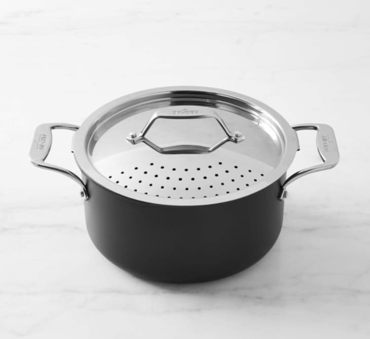 All-Clad Simply Strain Nonstick Multipot With Strainer Lid, 6-Qt. at Williams Sonoma