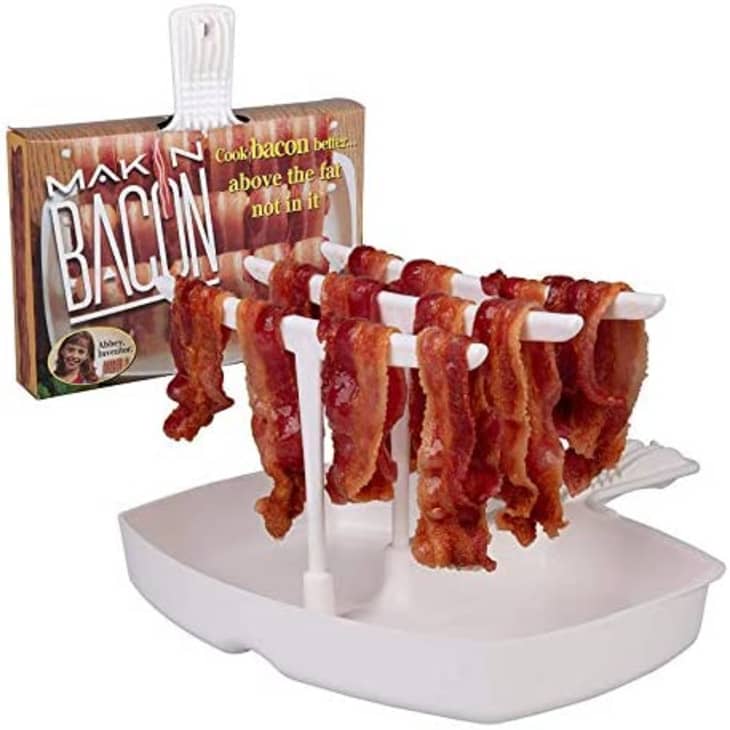 The Original Makin Bacon Microwave Bacon Tray at Amazon