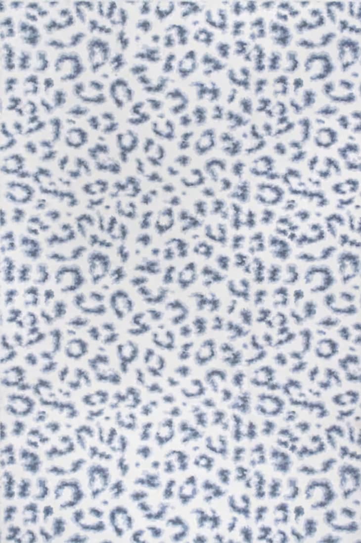 Product Image: Blue Tessa Leopard Washable Area Rug, 5' x 8'