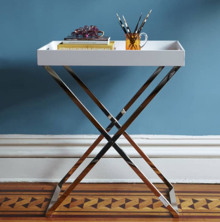 Butler Bar Cart Set - Lacquer Wood Tray at West Elm