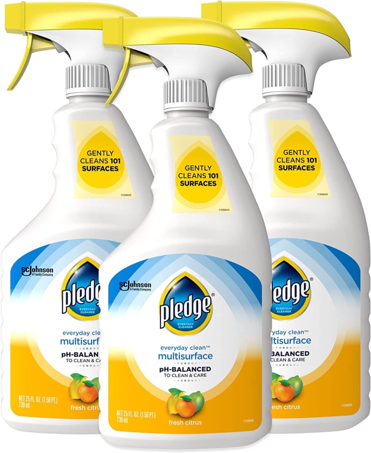 Pledge Multi Surface Cleaner Spray, 25 Ounces (Pack of 3) at Amazon