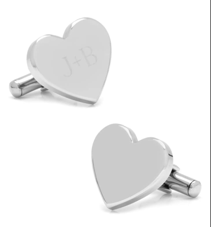 Engravable Heart Cuff Links at Nordstrom