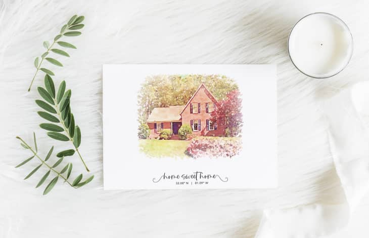 Product Image: Custom Watercolor House Portrait
