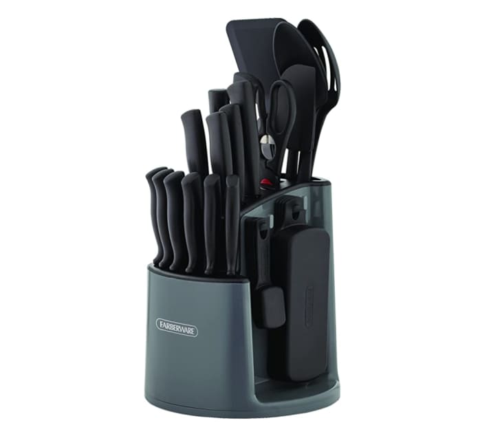 Product Image: Farberware 30-Piece Spin-and-Store Knife and Kitchen Tool Set