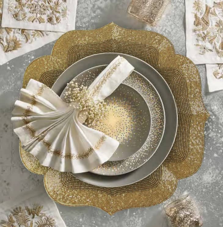 Product Image: Gold Beaded Placemats