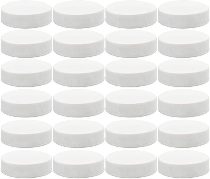 White Plastic Standard Mason Jar Lids at Amazon