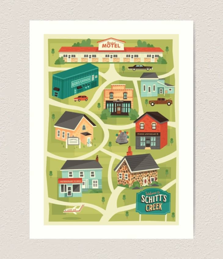 产品图片：Schitt's Creek Town Art Print