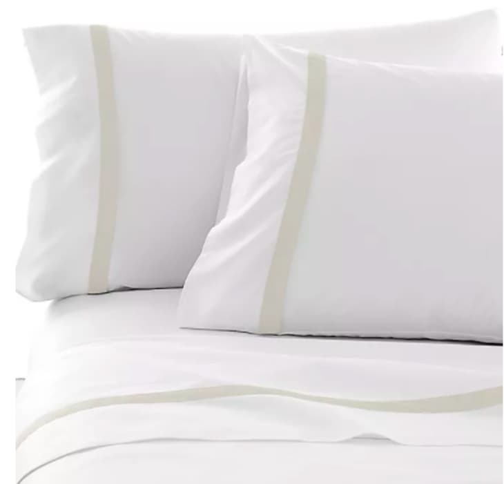 Under the Canopy Hotel Border 300-Thread-Count Queen Sheet Set at Bed Bath & Beyond