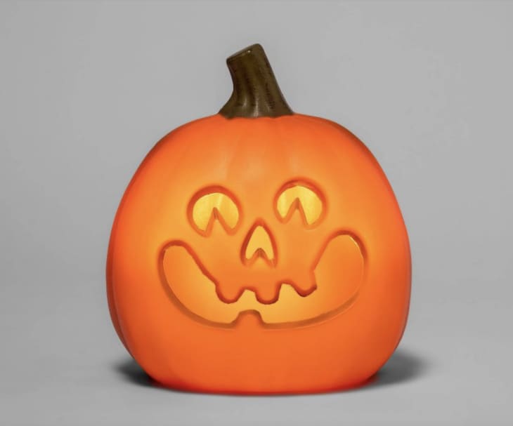 Product Image: 9" Light Up Happy Four Teeth Pumpkin