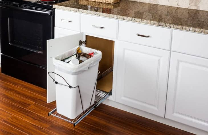Product Image: Hardware Resources Sliding Under Sink Trash Can System