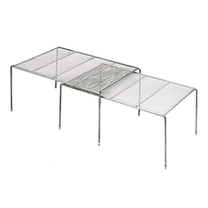 Squared Away Expandable Metal Mesh Cabinet Shelves at Bed Bath & Beyond