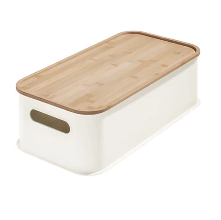 Squared Away Large Stacking Storage Bin with Bamboo Lid at Bed Bath & Beyond