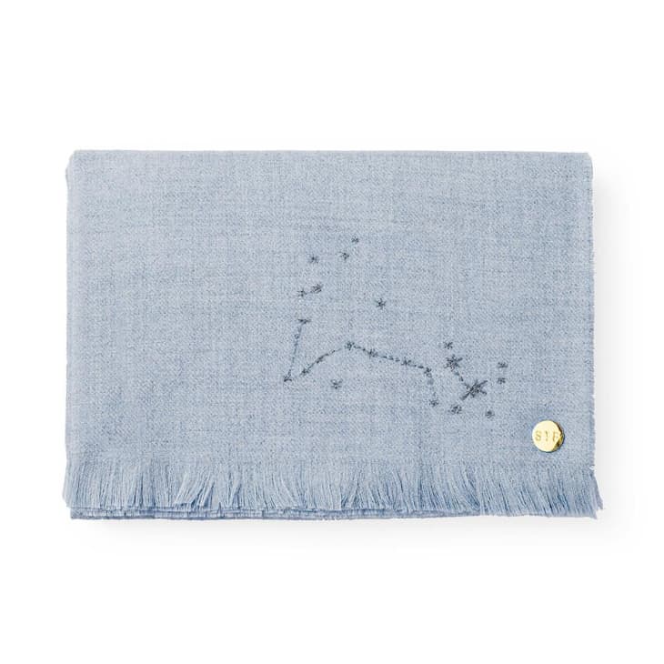 Product Image: Zodiac Embroidered Baby Alpaca Throw Blanket