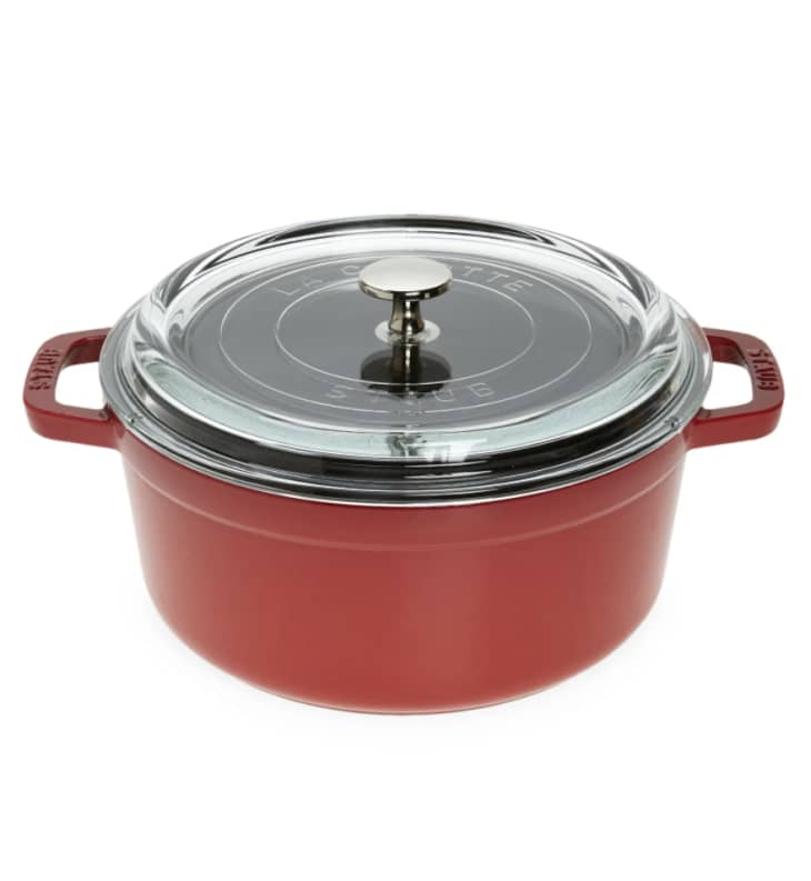 Staub Cast Iron Cocotte with Glass Lid at Nordstrom
