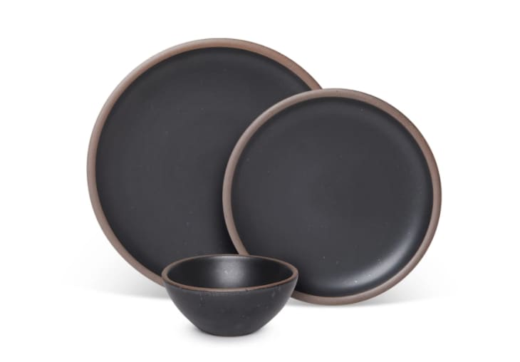 Three Piece Potter's Dinner Set, Black Mountain at East Fork