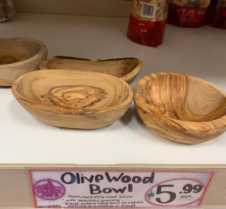 产品形象:一套3个橄榄木碗