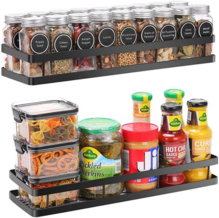 Scnvo Wall Mounted Spice Rack Organizer, 2 Pack at Amazon