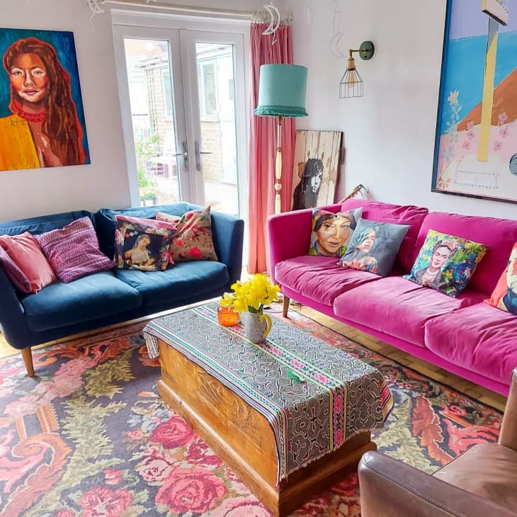 hippie boho living room