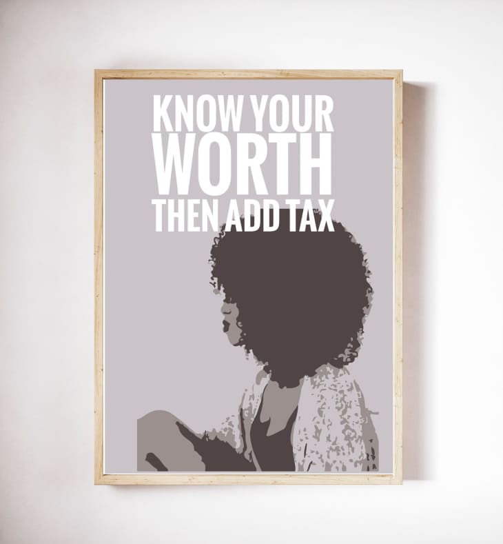 Product Image: Know Your Worth Print, 12" x 18"