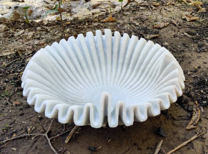 Product Image: Decorative Marble Scallop Bowl, 5 inch