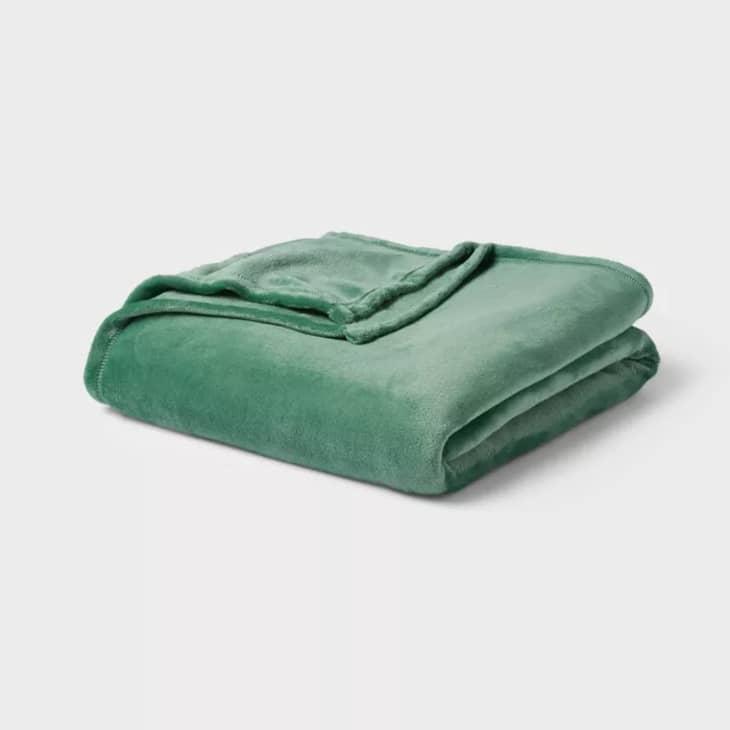 Solid Plush Bed Blanket at Target