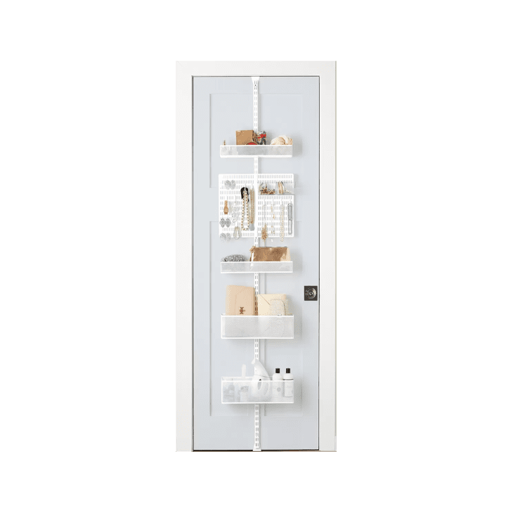 Elfa White Utility Mesh Closet Over The Door Rack at undefined