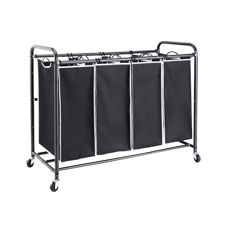 ROMOON 4 Bag Laundry Sorter Cart at undefined