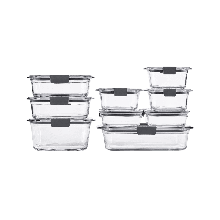 Rubbermaid Brilliance Glass Storage Set of 9 Food Containers with Lids at undefined