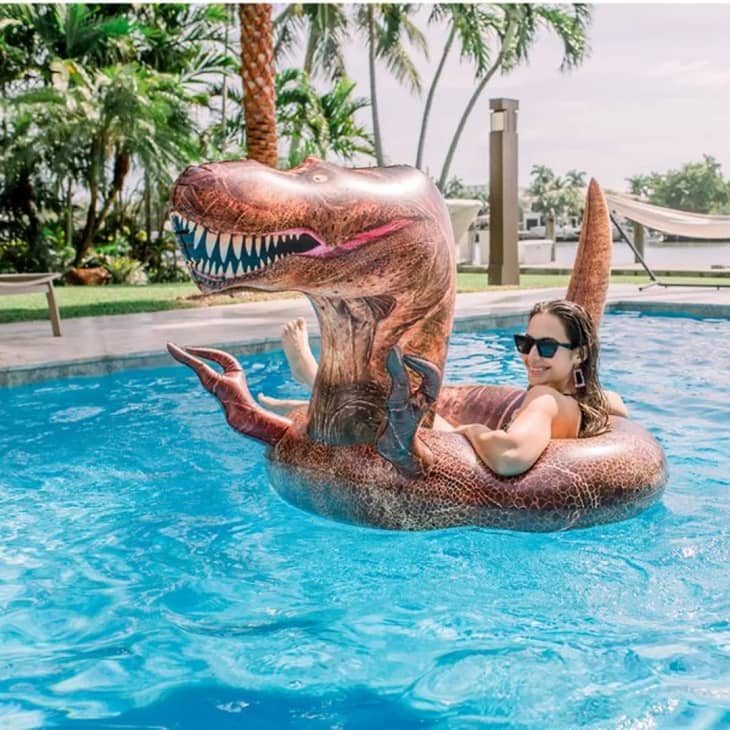 This Brand Is Selling a Giant T-Rex Pool Float