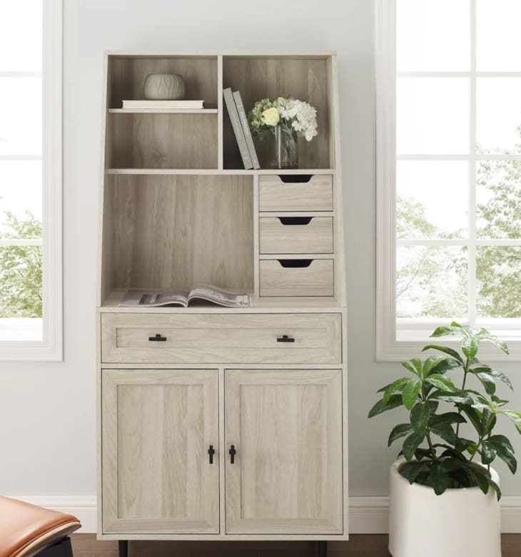Middlebrook Modern Hutch Cabinet with Pull-out Desk at Bed Bath & Beyond
