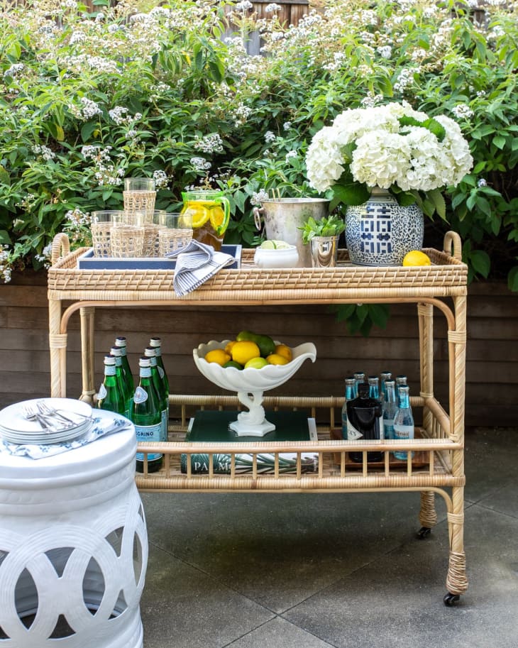 Summer Patio Outdoor Beverage Cart - Clean and Scentsible