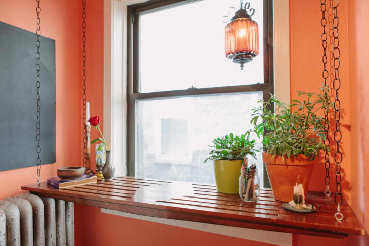 Modern Overhang Bathroom Rail Shelf