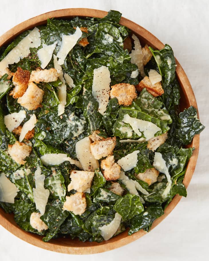 5-Ingredient Kale Caesar Salad