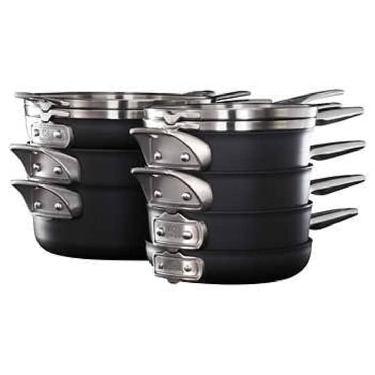 Costco Members: 12-Piece Calphalon Premier Hard Anodized Space Saving  Cookware