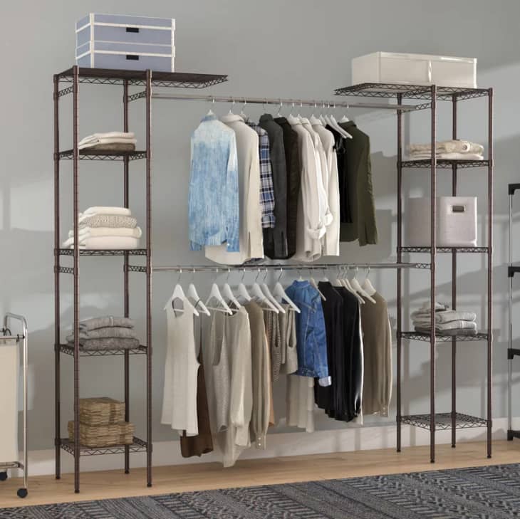 A Designer's Trick for Creating DIY Closet Shelving That Won't Ruin Your  Walls