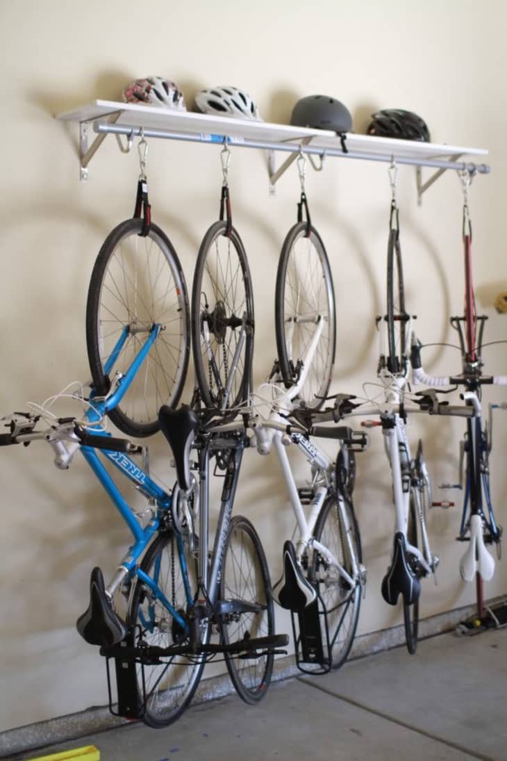 upright bike stand diy