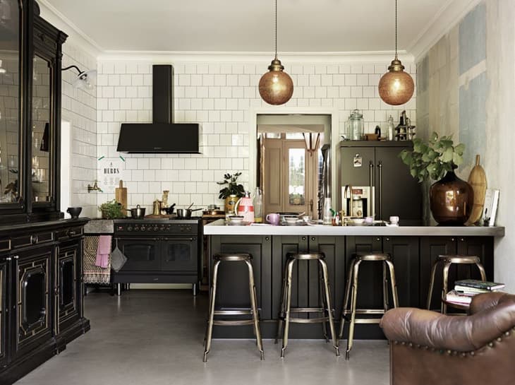 A Healthy Dose of Drama: Kitchens that Use Antique Furniture in Lieu of  Wall-Hung Cabinets | Apartment Therapy