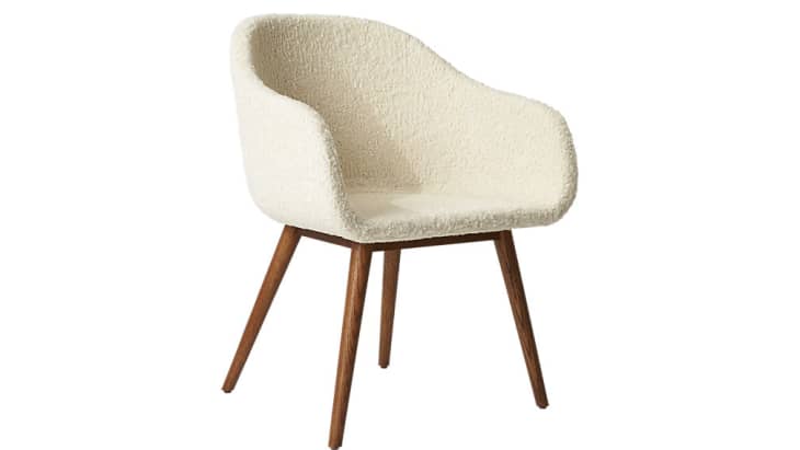 esters wood arm chair sherpa