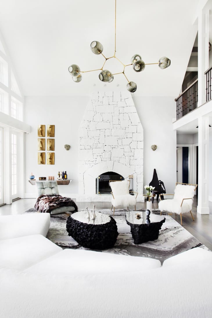 All white decor minimalist living room decor