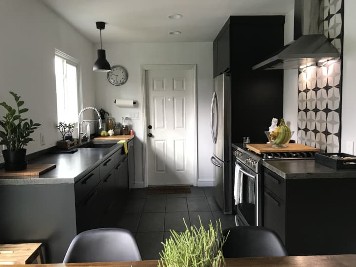 How to Make a Small Kitchen Look Good with Black Cabinets