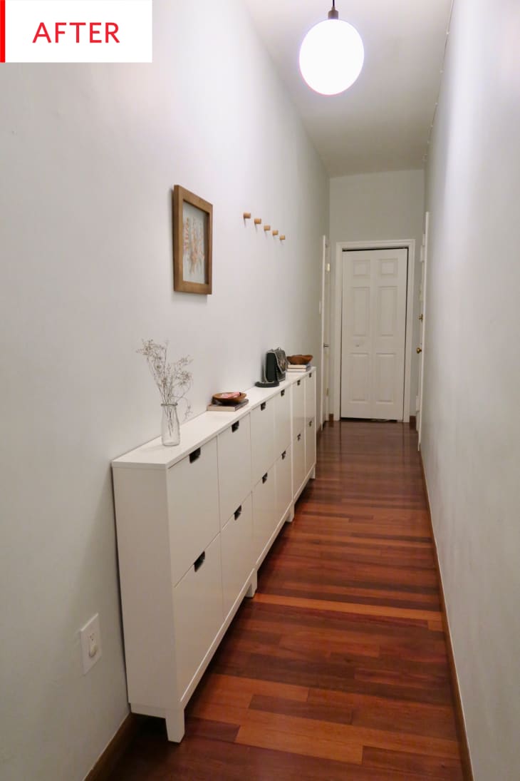 ikea white shoe cabinet on Ikea Shoe Storage Entryway Before After Photos Apartment Therapy