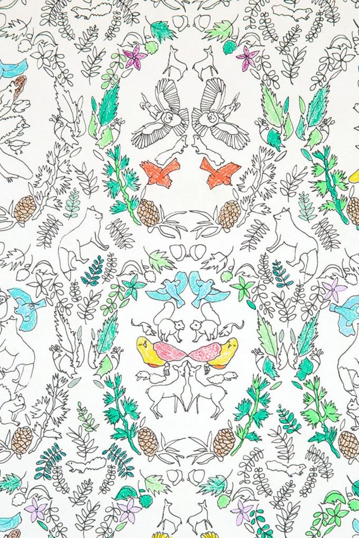 Download 7 Coloring Book Wallpapers Color It In On The Wall Apartment Therapy
