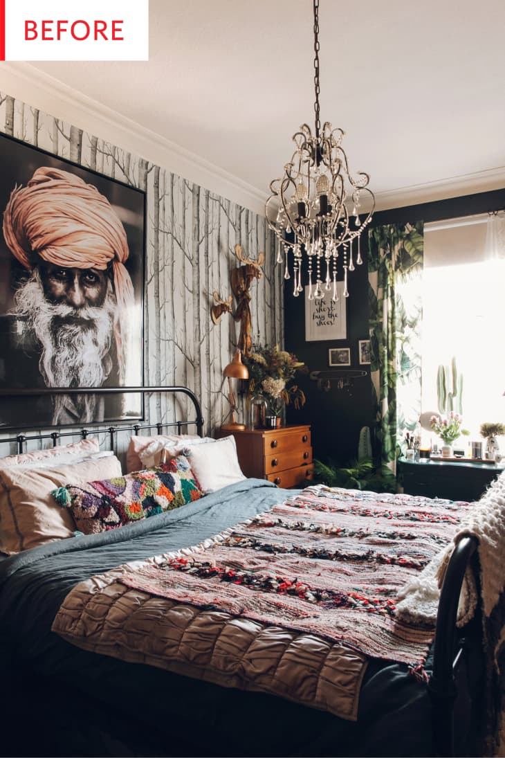 dark vintage bedroom
