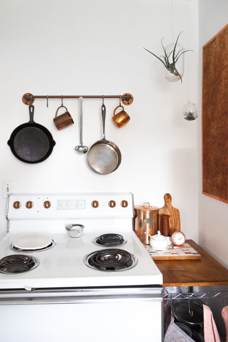 Ideas for Hanging Pots & Pans from Real Homes