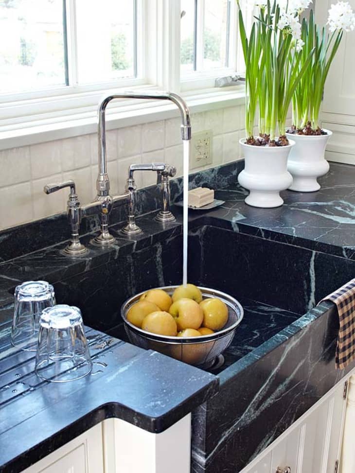 Kitchens With Black Marble Apartment Therapy