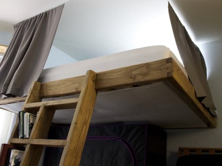 Elevated Loft Bed Hacks Ugrades Apartment Therapy