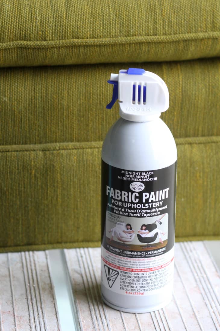 Upholstery Spray Fabric Paint 8oz-Midnight Black