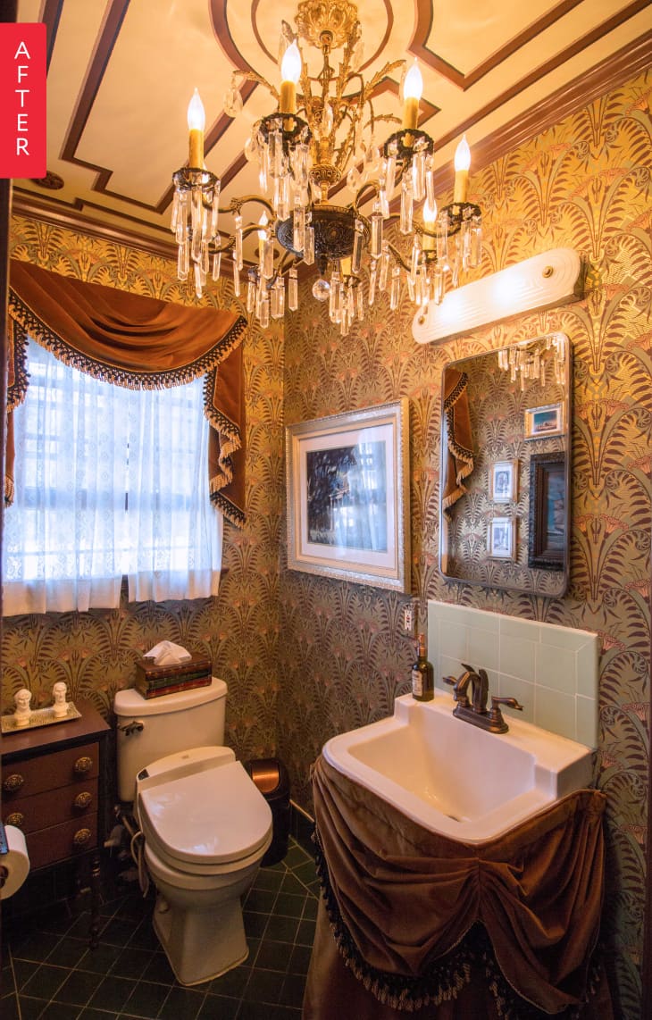 Before After The Haunted Mansion Bathroom Of Your Disney Dreams Apartment Therapy