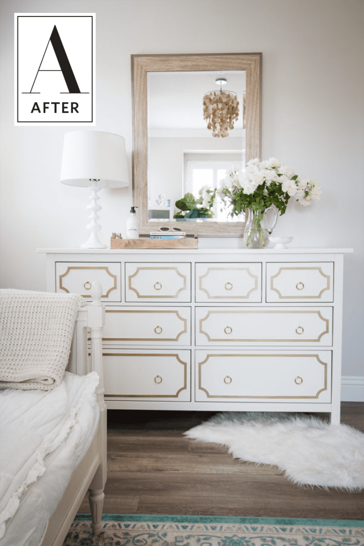 Before & After: An IKEA Hemnes Dresser Glams Up | Apartment Therapy
