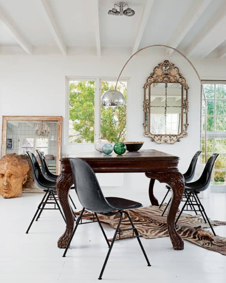 Look We Love Traditional Table Plus Modern Chairs Apartment Therapy